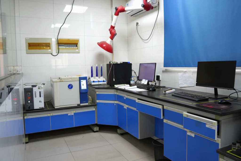 Quality control laboratory for cellulose ether testing.