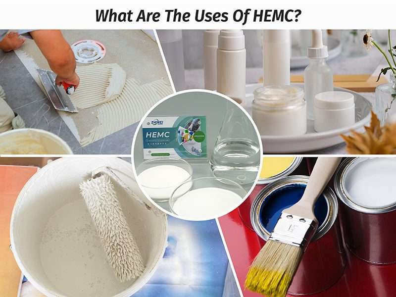 封面图片展示了 HEMC 在瓷砖粘合剂、个人护理和涂料中的应用