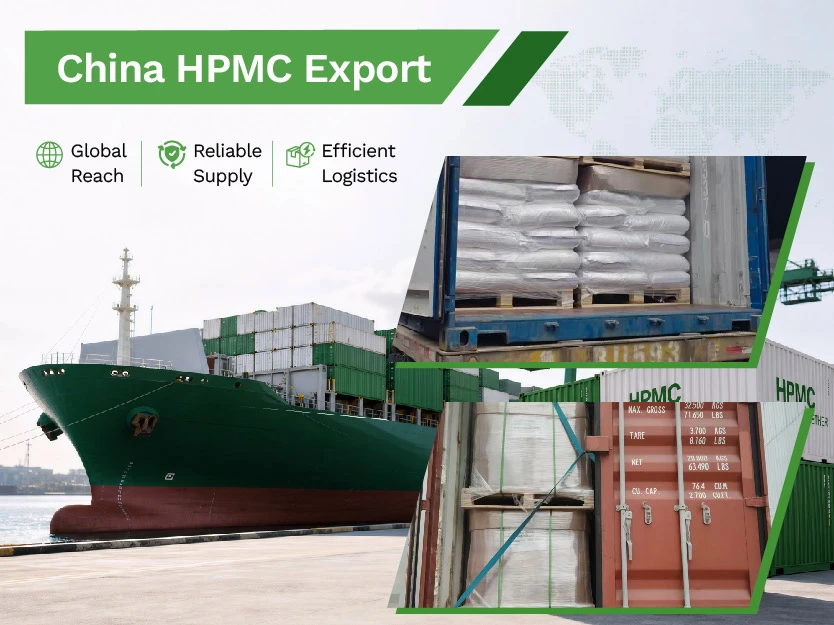 中国的 HPMC 供应商通过国际货运网络出口纤维素醚产品。.