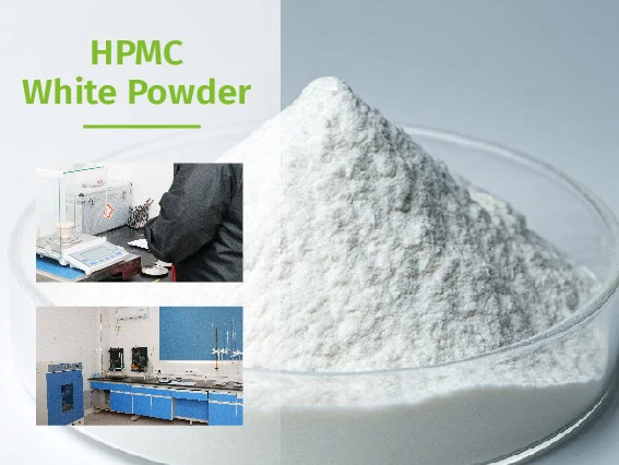为纤维素醚质量检测制备的 HPMC 白色粉末样品。.
