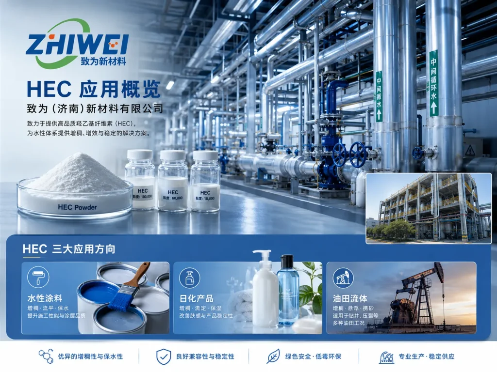 Zhiwei Jinan suministra Hidroxietilcelulosa con control de calidad respaldado por la fábrica y servicio de exportación