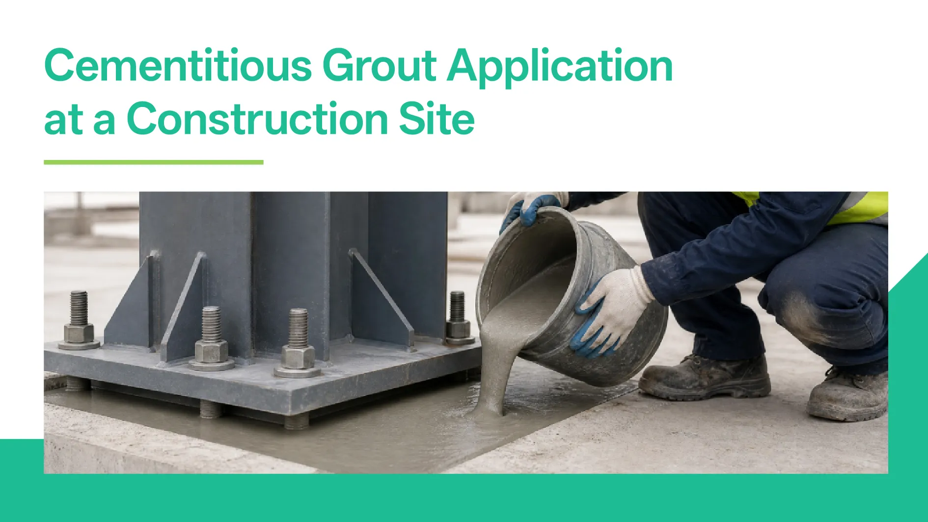 Cellulose ether in cementitious grout application