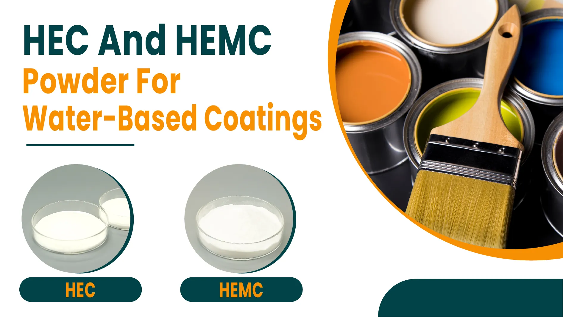 HEC and HEMC powder used as cellulose ether thickeners in water-based coatings