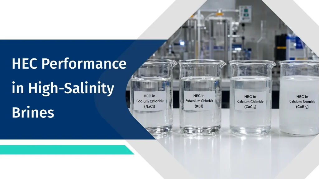 HEC salt tolerance in sodium potassium calcium and bromide brines
