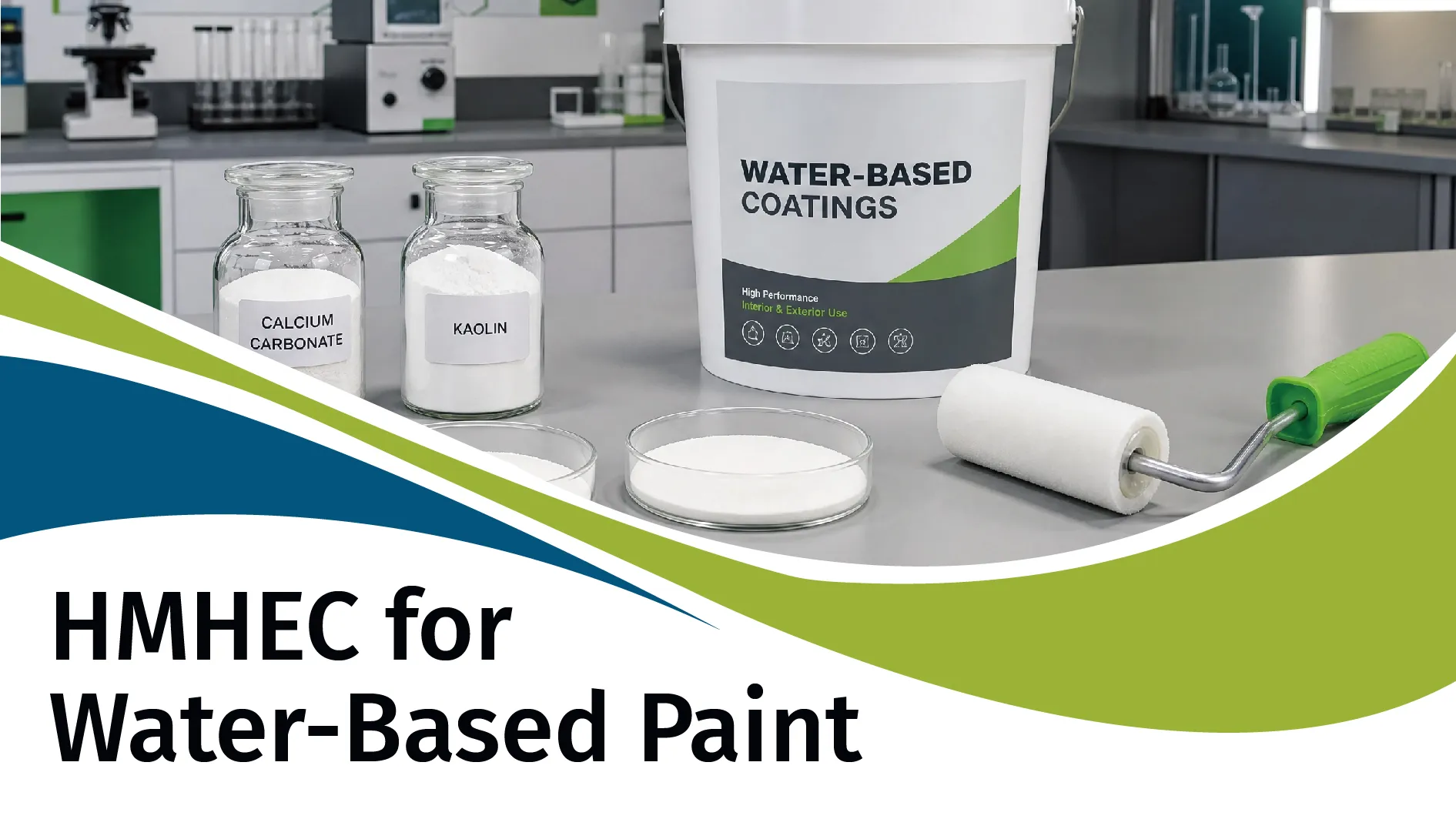 Hydrophobically modified hydroxyethyl cellulose for paint