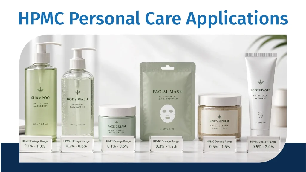 HPMC applications in shampoo body wash cream and toothpaste