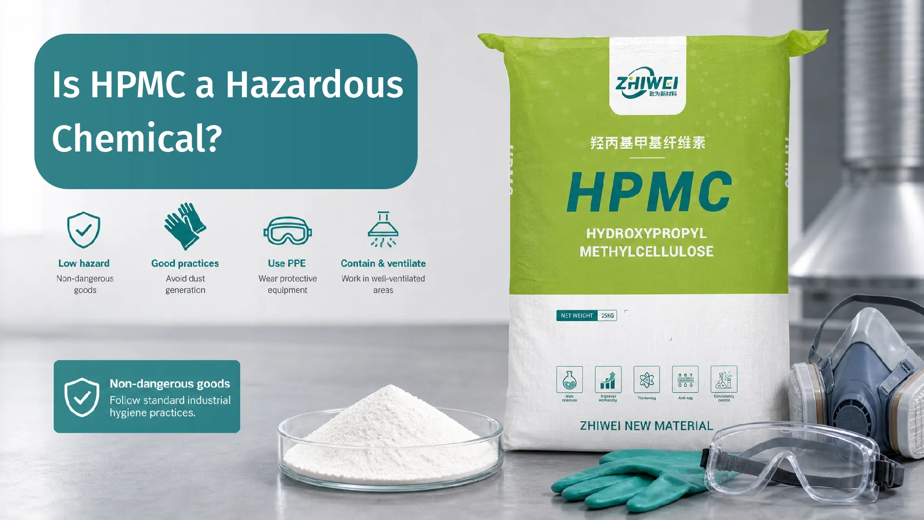 Is hydroxypropyl methylcellulose a hazardous chemical