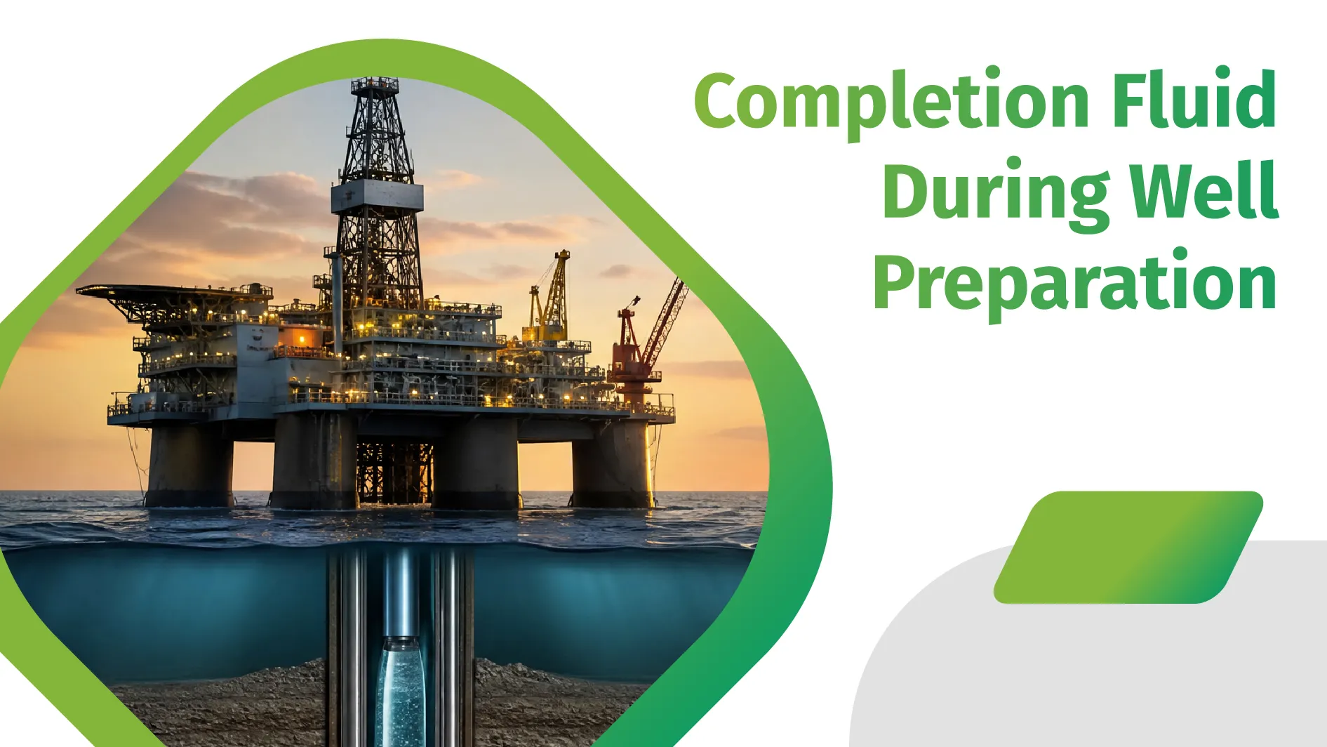 Completion fluid used during well preparation